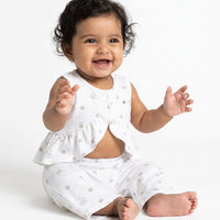 Sleeveless baby nightwear-Two-piece