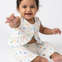 Sleeveless baby nightwear-Two-piece