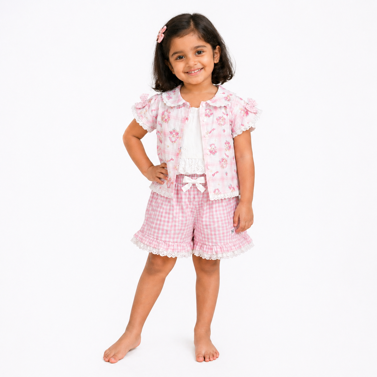 Printed Shirt & shorts set