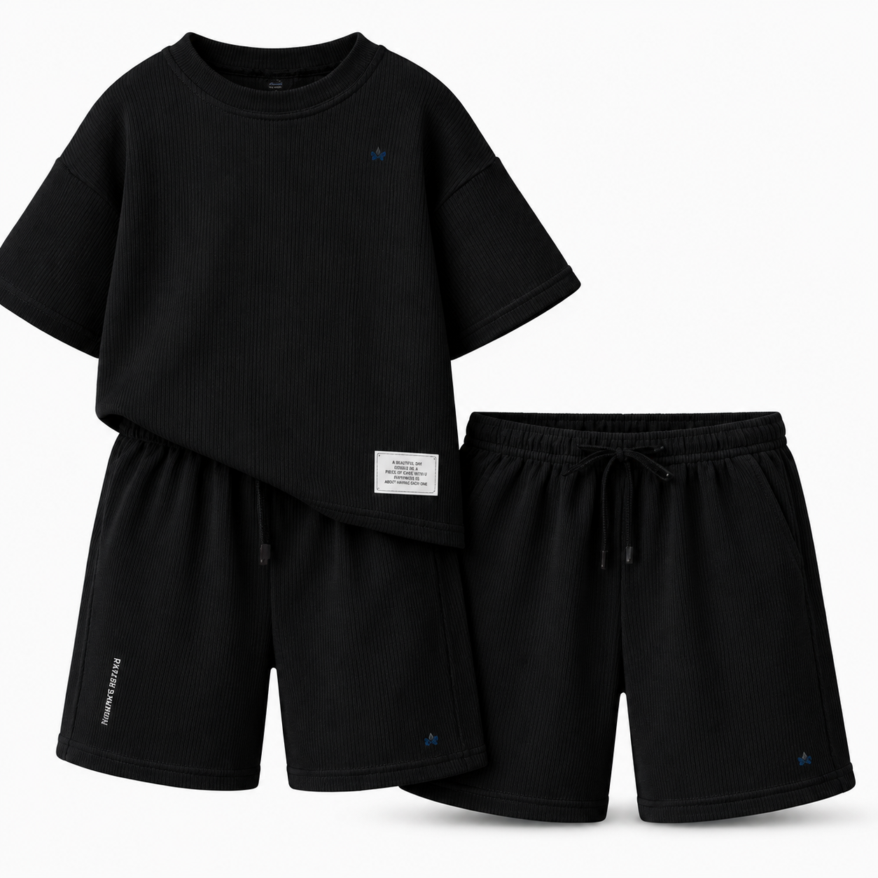 Boys Knit co-ord set (Black)