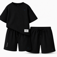 Boys Knit co-ord set (Black)
