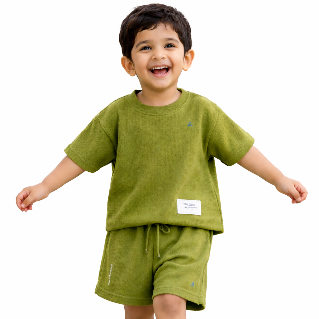 Boys Knit co-ord set (Green)