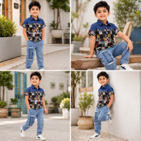 A Short-Sleeved Collared Shirt