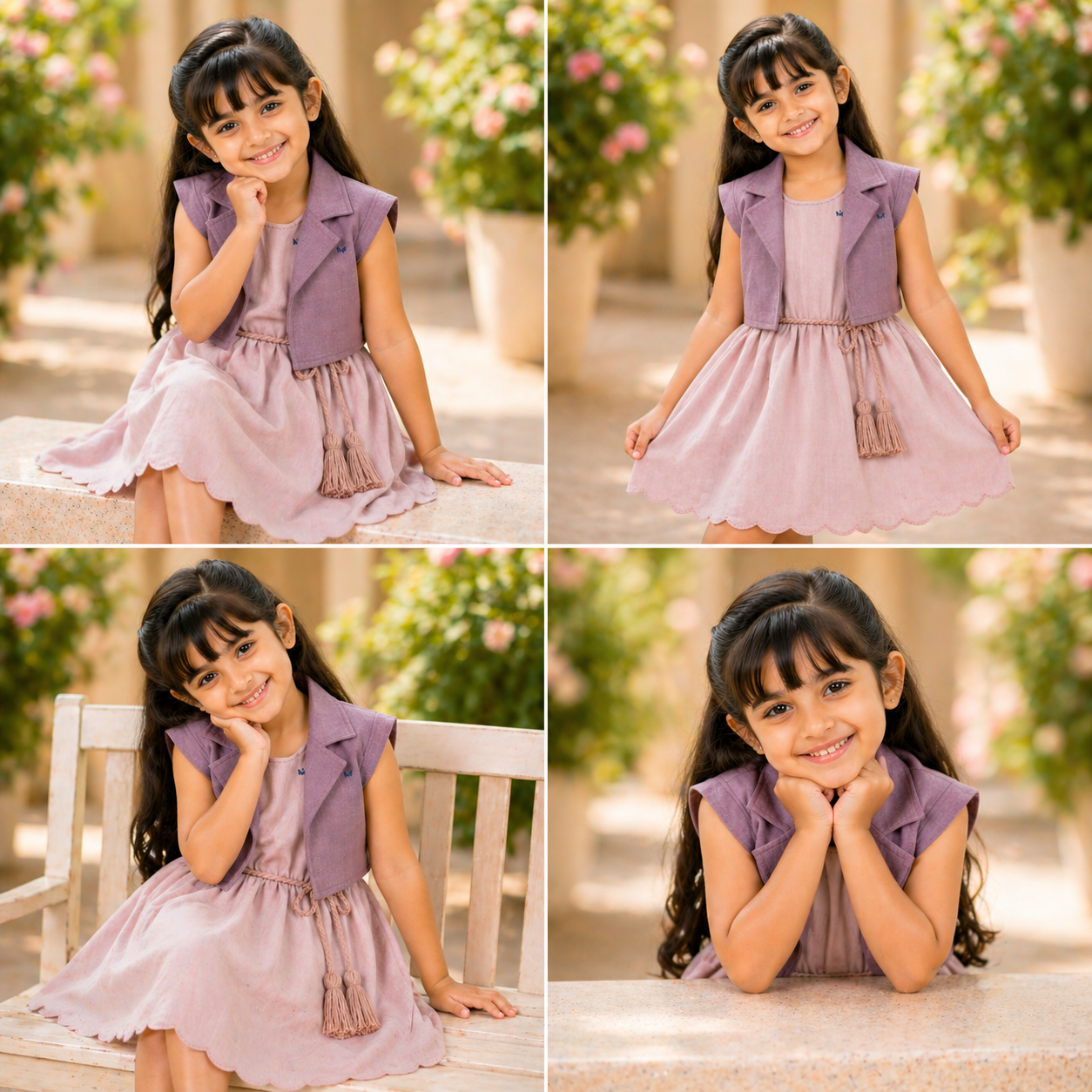 Blush Layered Bolero Dress Set