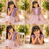 Blush Layered Bolero Dress Set