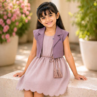 Blush Layered Bolero Dress Set
