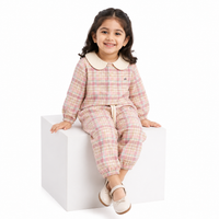 Pastel Plaid Peter Pan Lounge Set