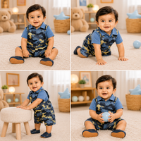 Sky Camo Dungree Set
