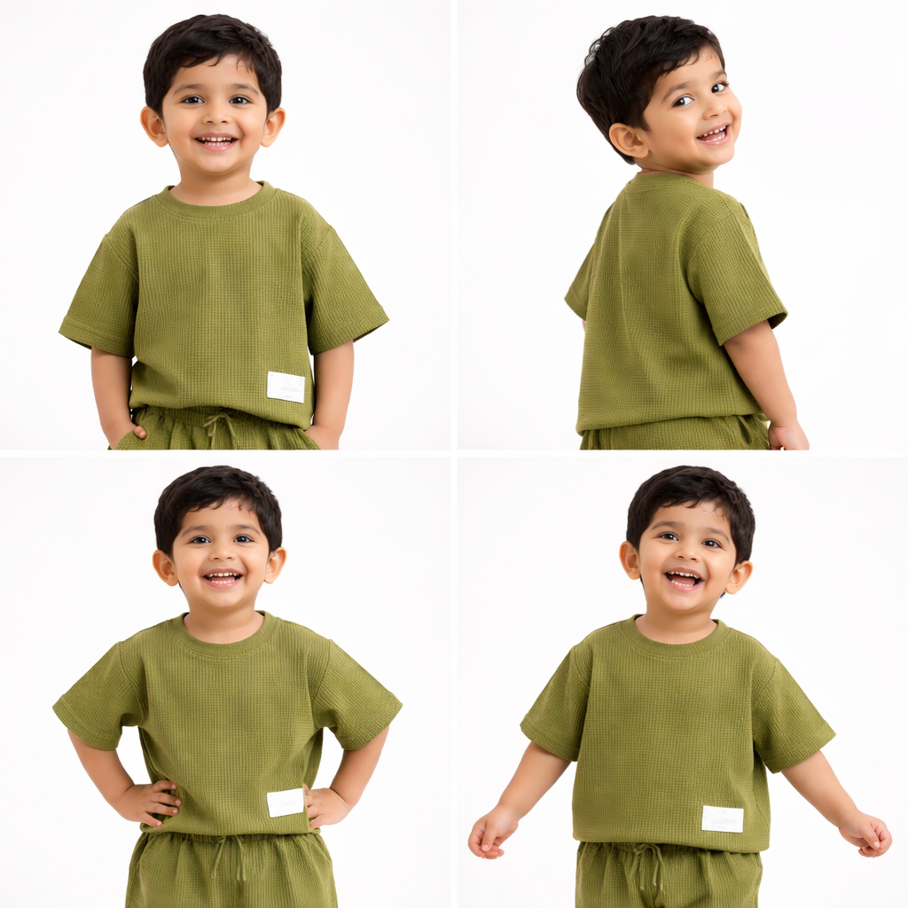 Boys Knit co-ord set (Green)
