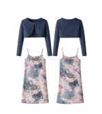 Vintage Voyage Layered Slip Dress Set