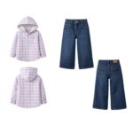 Sunny Trail Hooded Shirt & Wide-Leg Denim Set