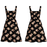 Sleeveless Panel midi dress