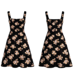 Sleeveless Panel midi dress