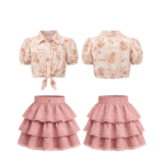 Bunny Blossom Ruffle Skirt Set